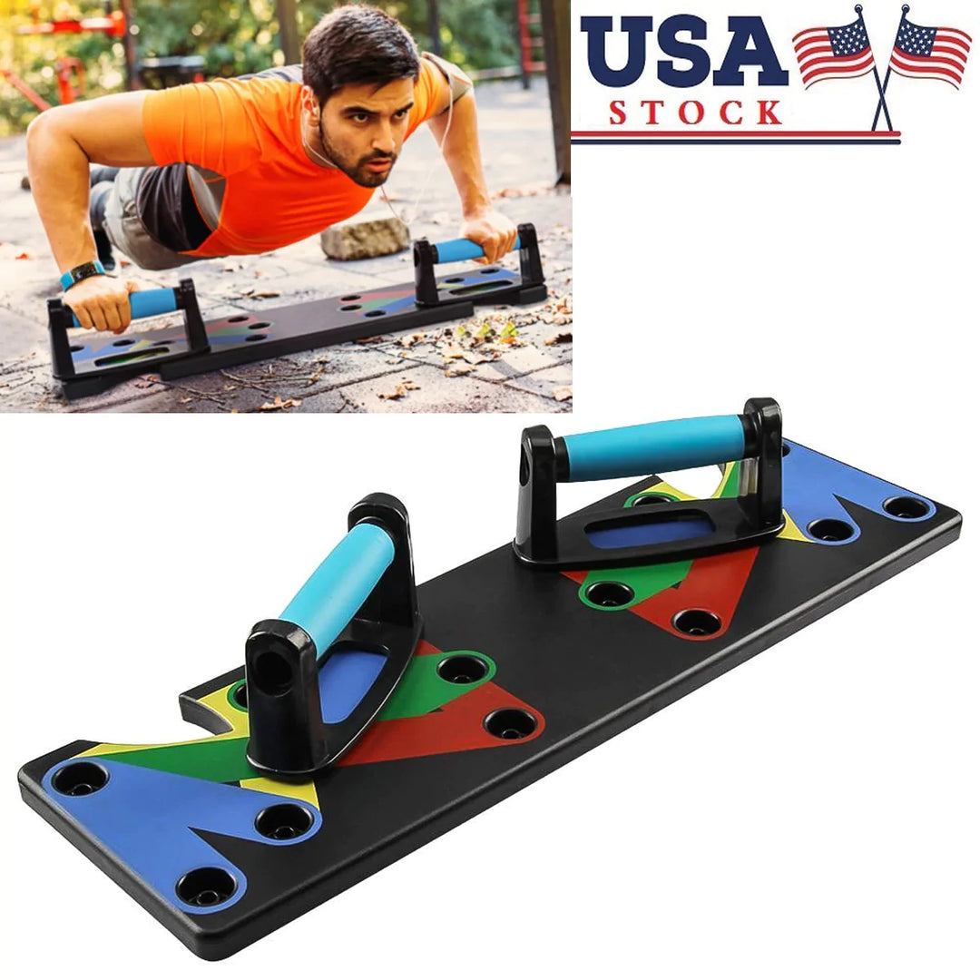 9 In 1 Push Up Rack Board Men Women Comprehensive Fitness Exercise Stands Body Building Home Training Equipment - Modern Gadgets